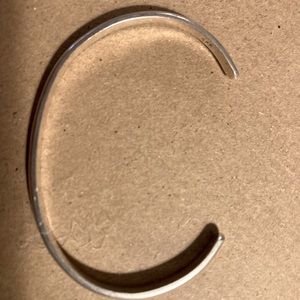 Bracelet- sterling silver, open, small